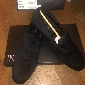 Mens Black Velvet Smoking Slippers